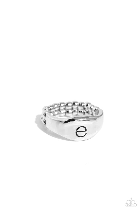 Monogram Memento - Silver - E Ring