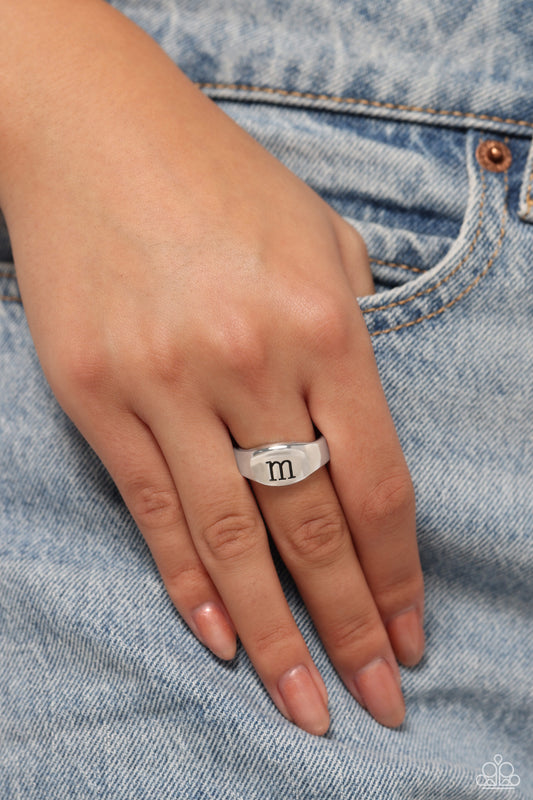 Monogram Memento - Silver - M Ring