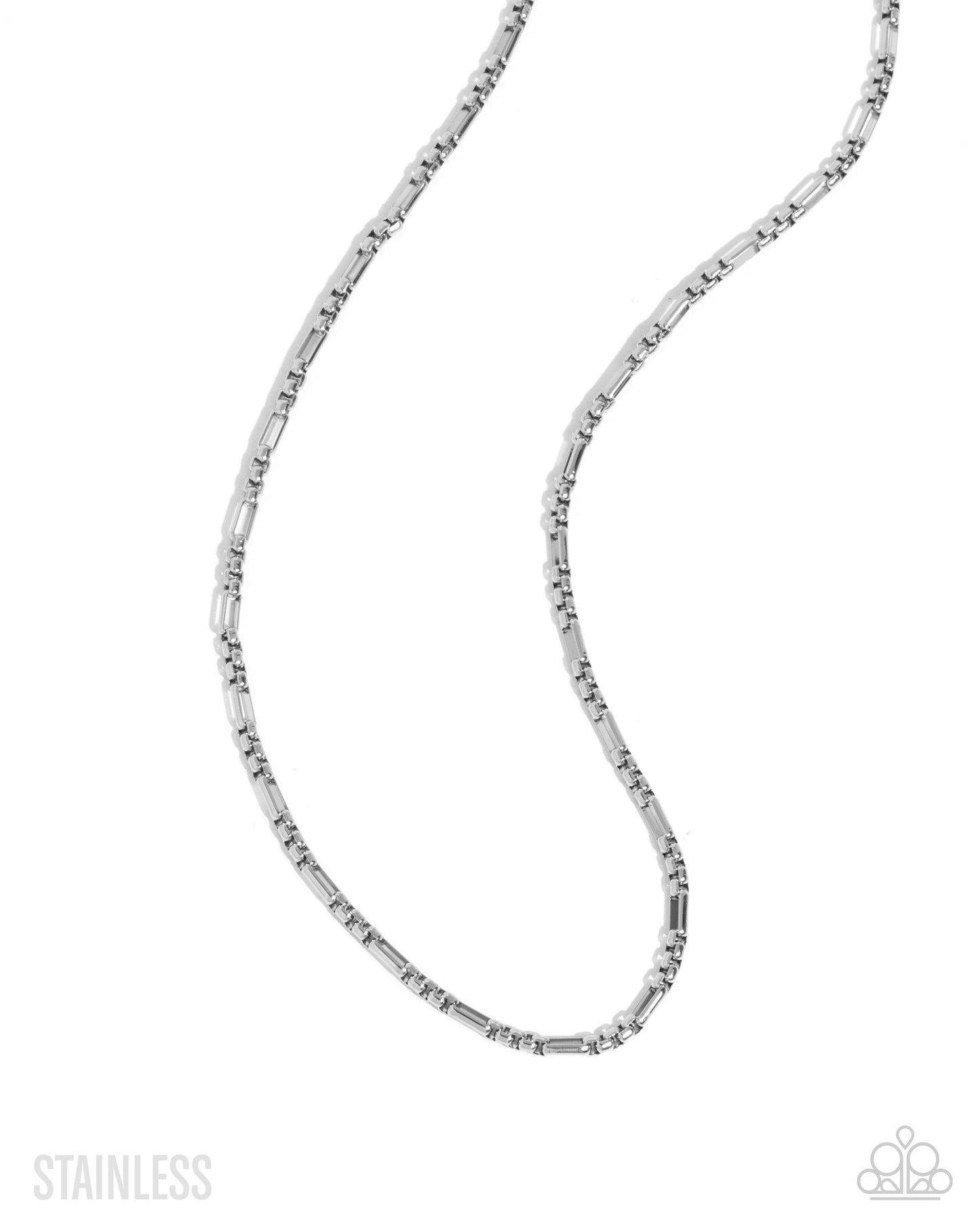 Pondering Paperclip - Silver Necklace