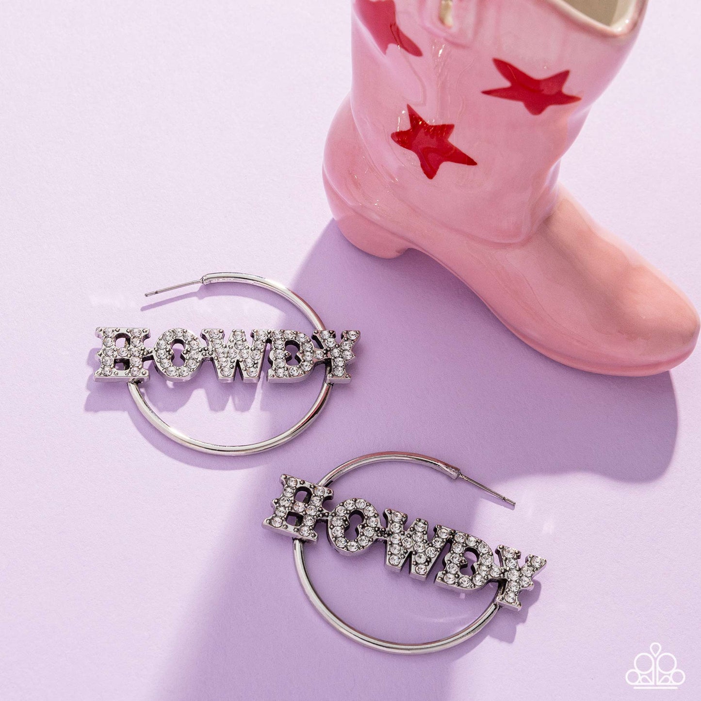 Howdy Hoedown - White Earring