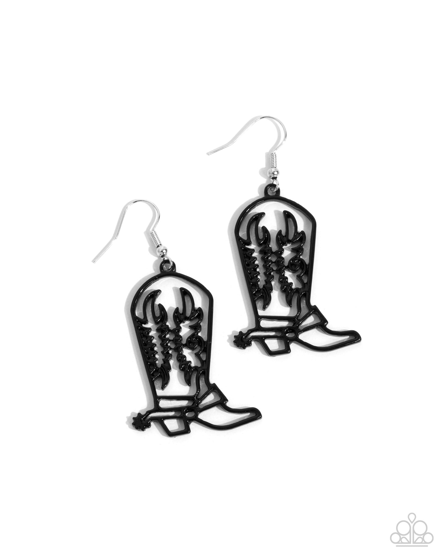 Given the Boot - Black Earring