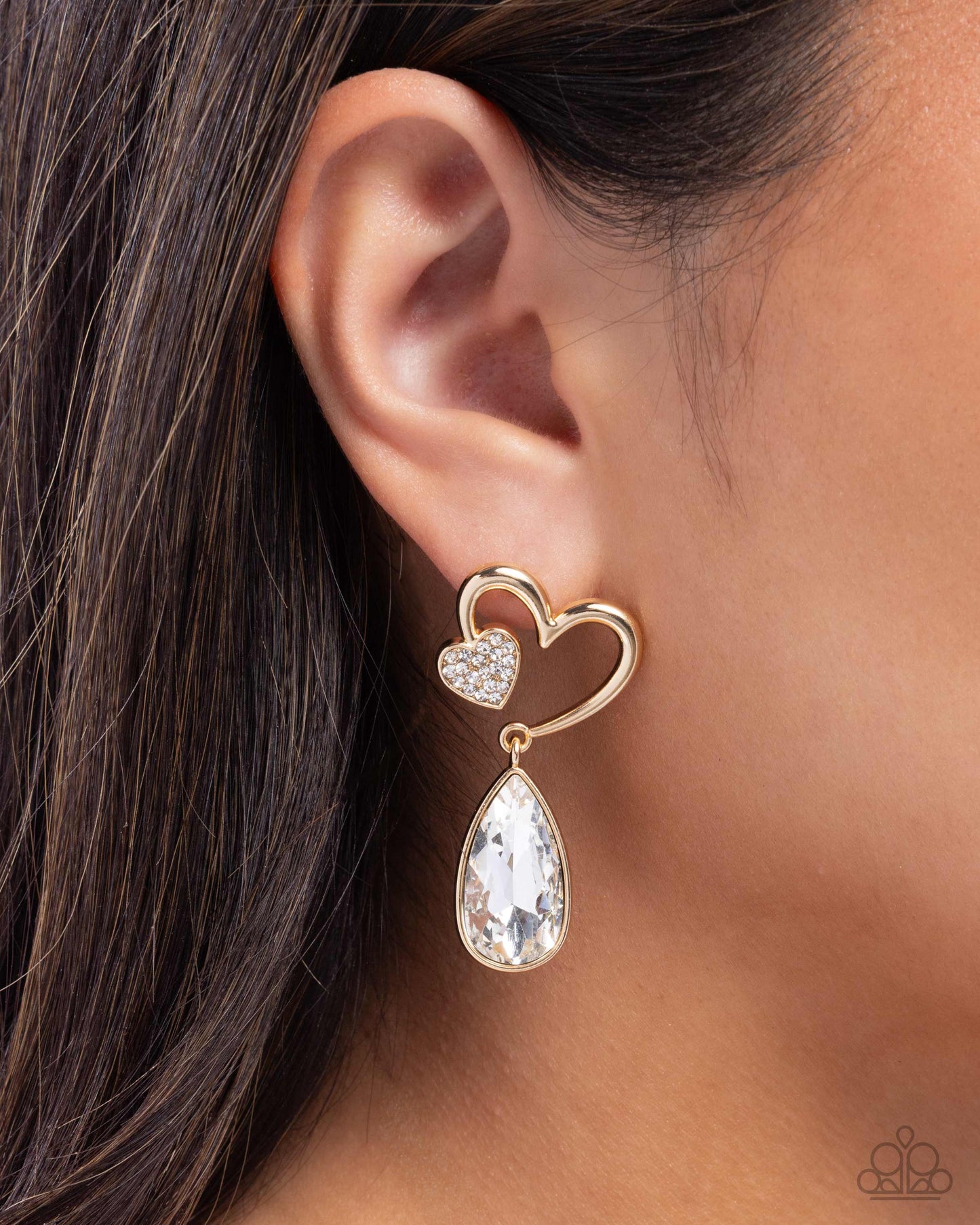 Coupling Up - Gold Earring