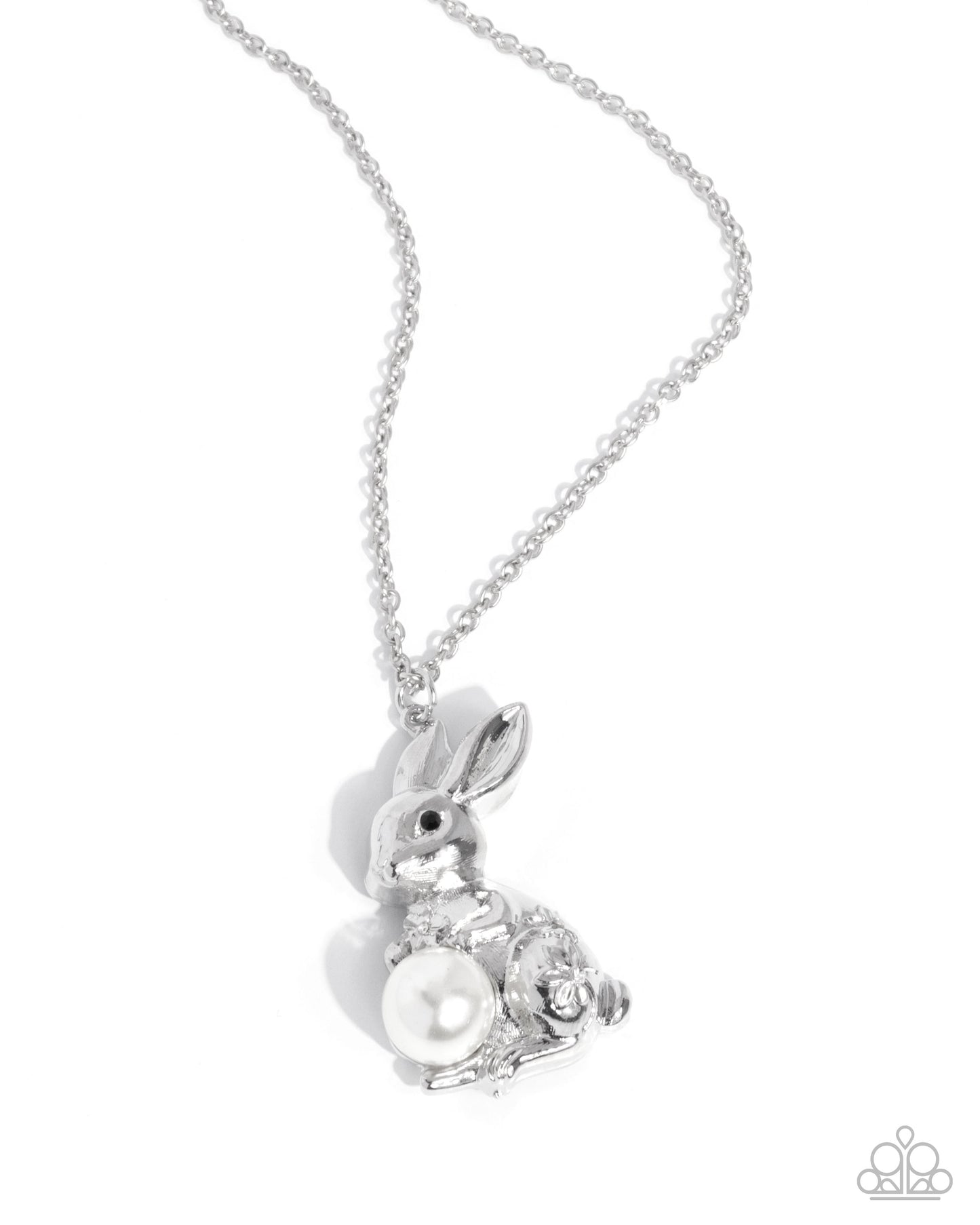 Easter Bunny - White Necklace