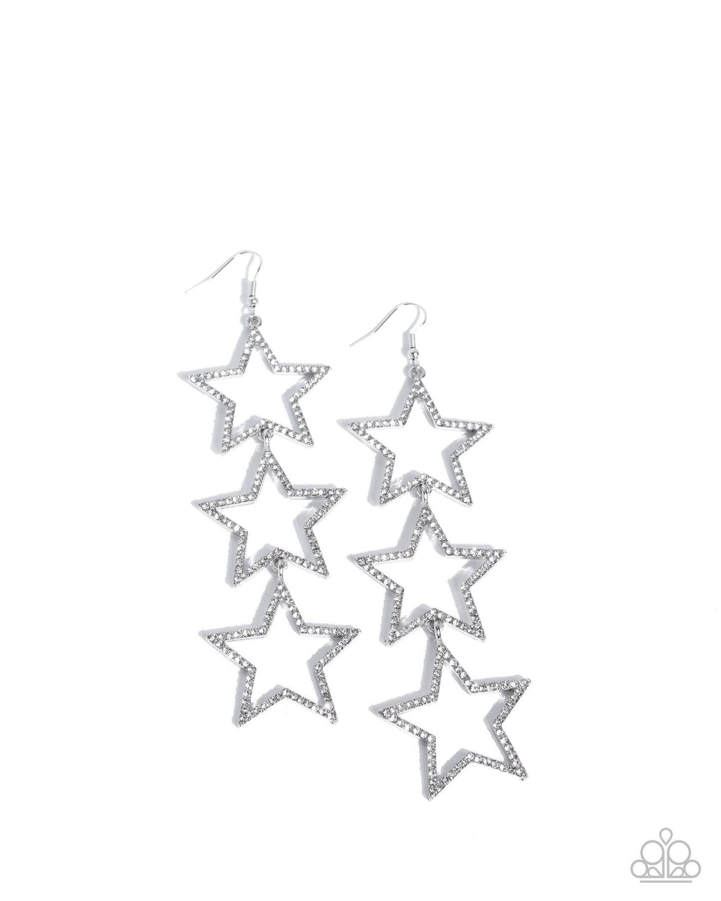 Star-Crossed Success - White Earring