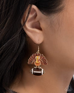 Turkey Bowl Brown Earrings