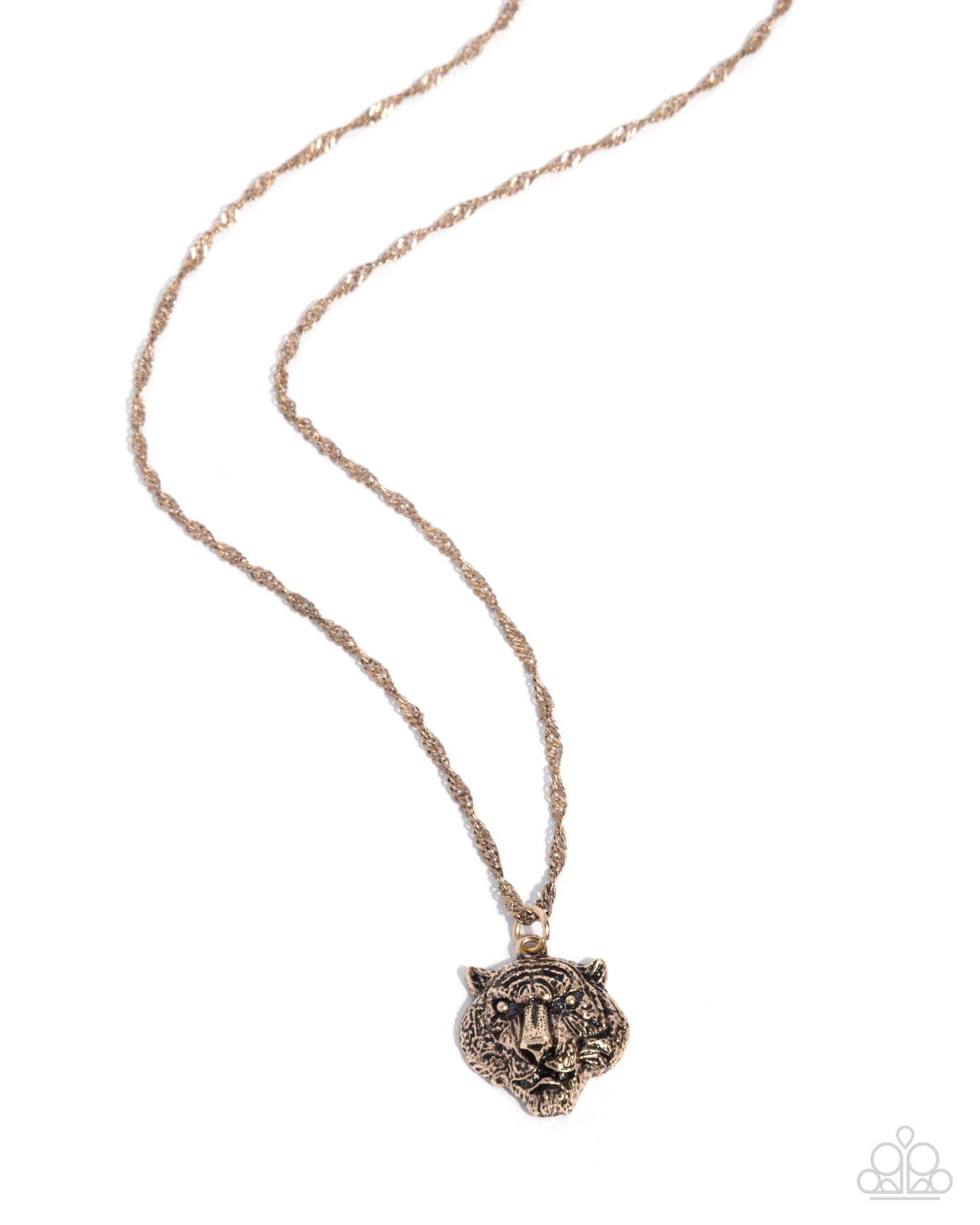 Tiger Timeline - Gold Necklace