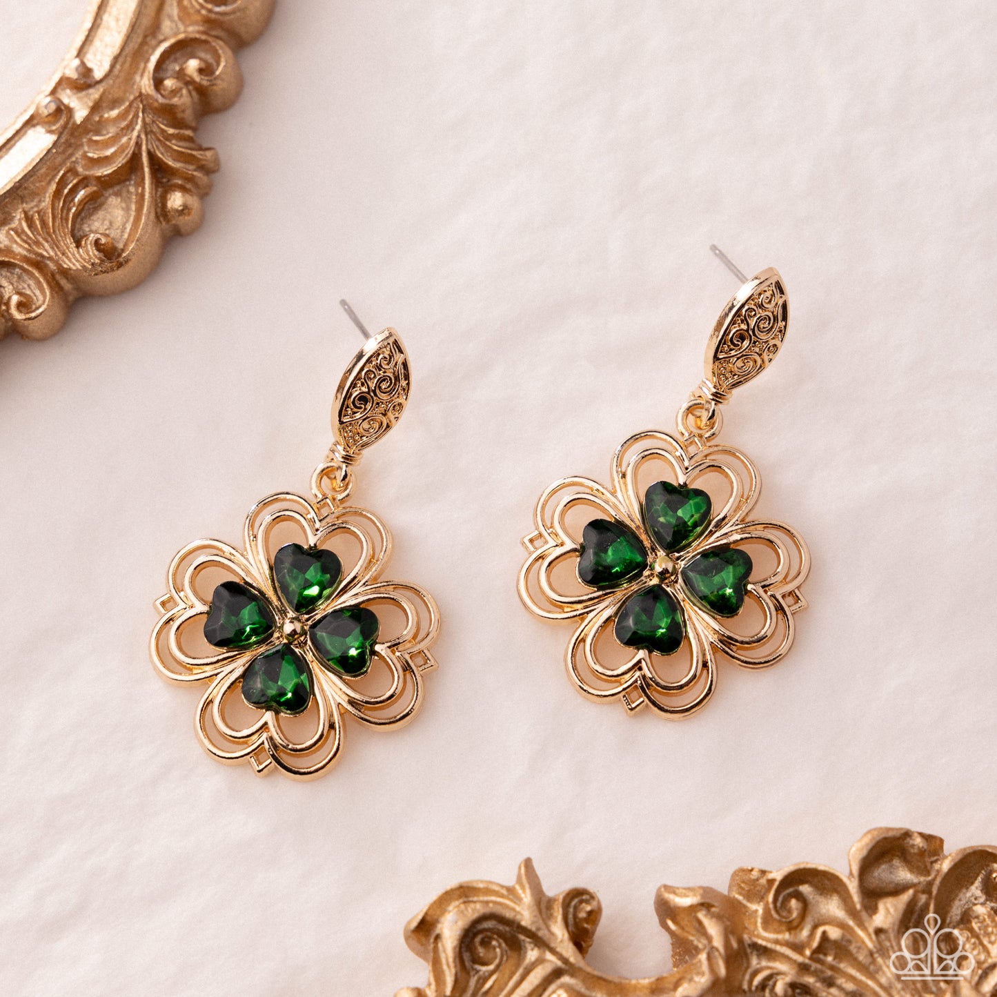 Casual Clover - Green Earring