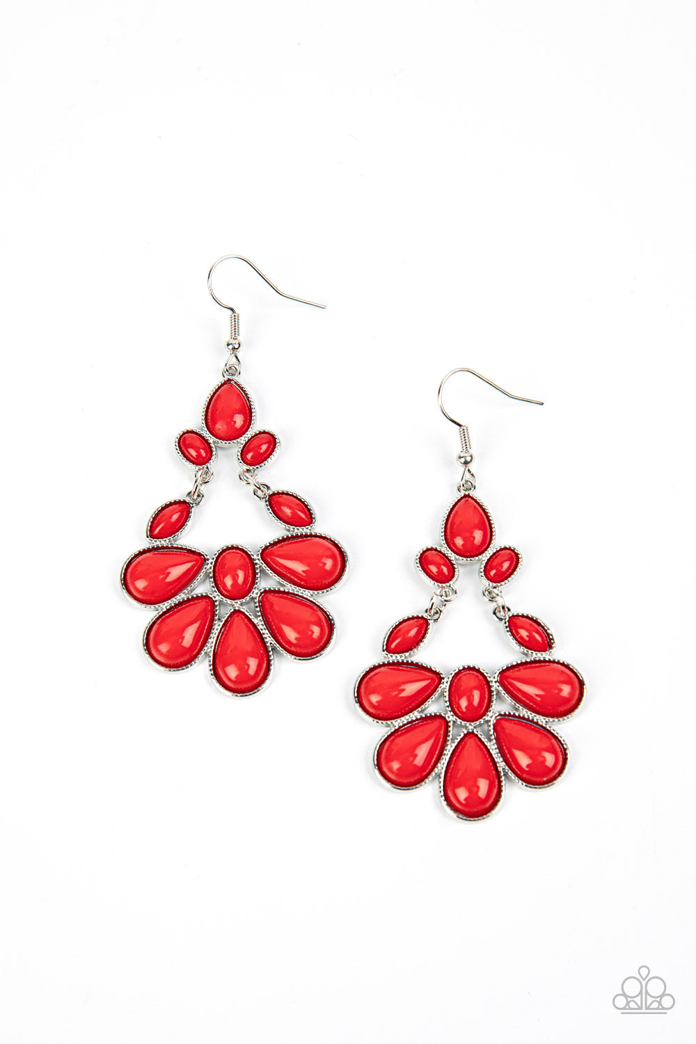 Colorfully Canopy - Red Earring