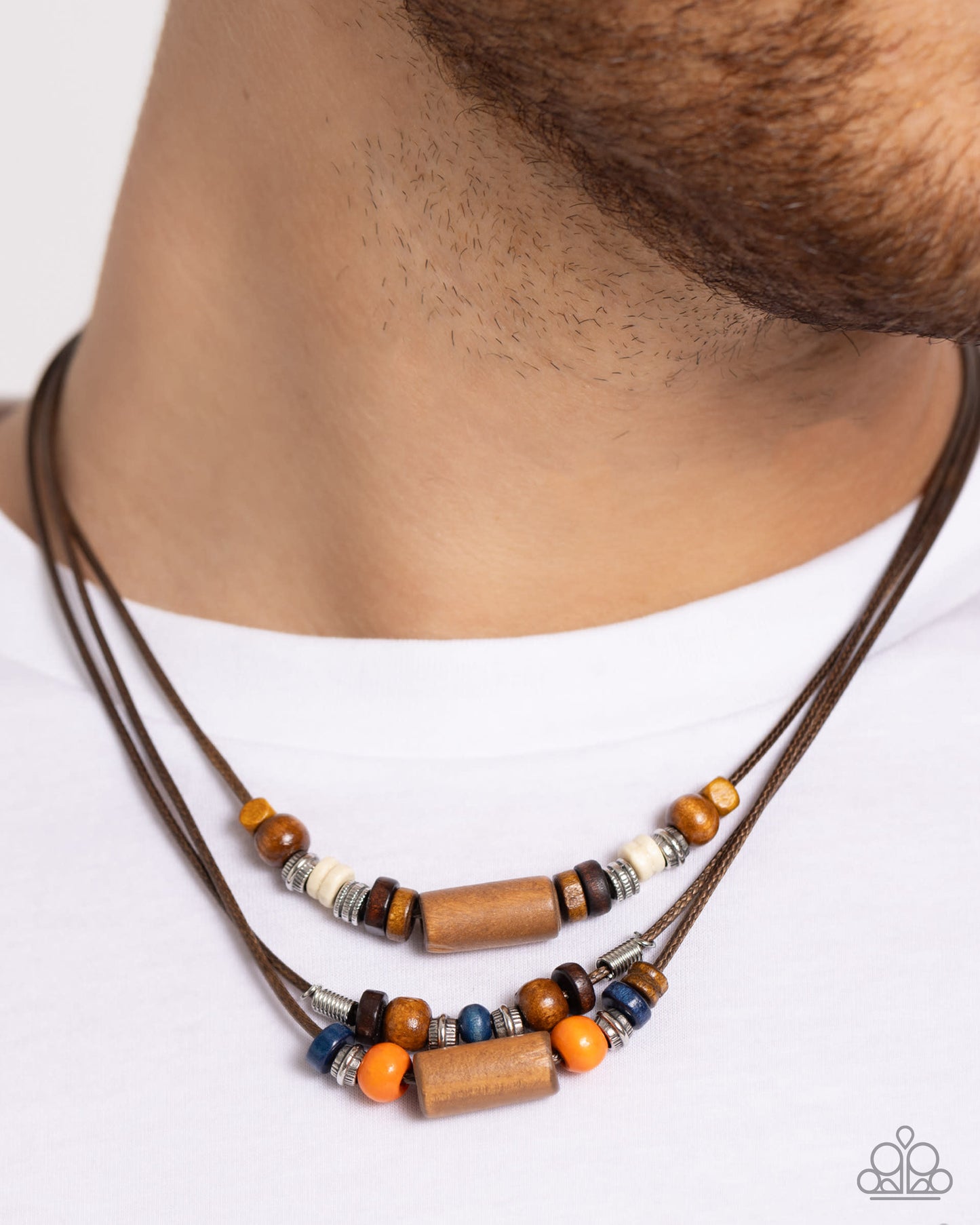 Wish You WOOD - Orange Necklace