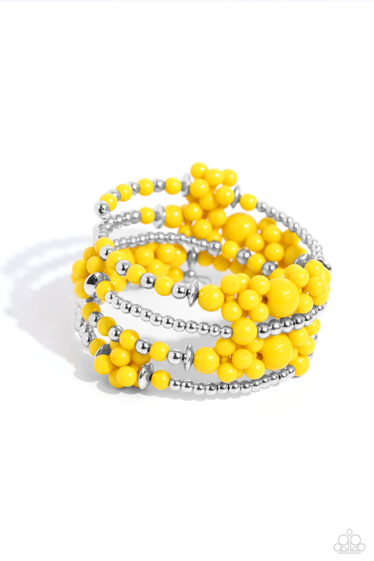 Compelling Clouds - Yellow Bracelet