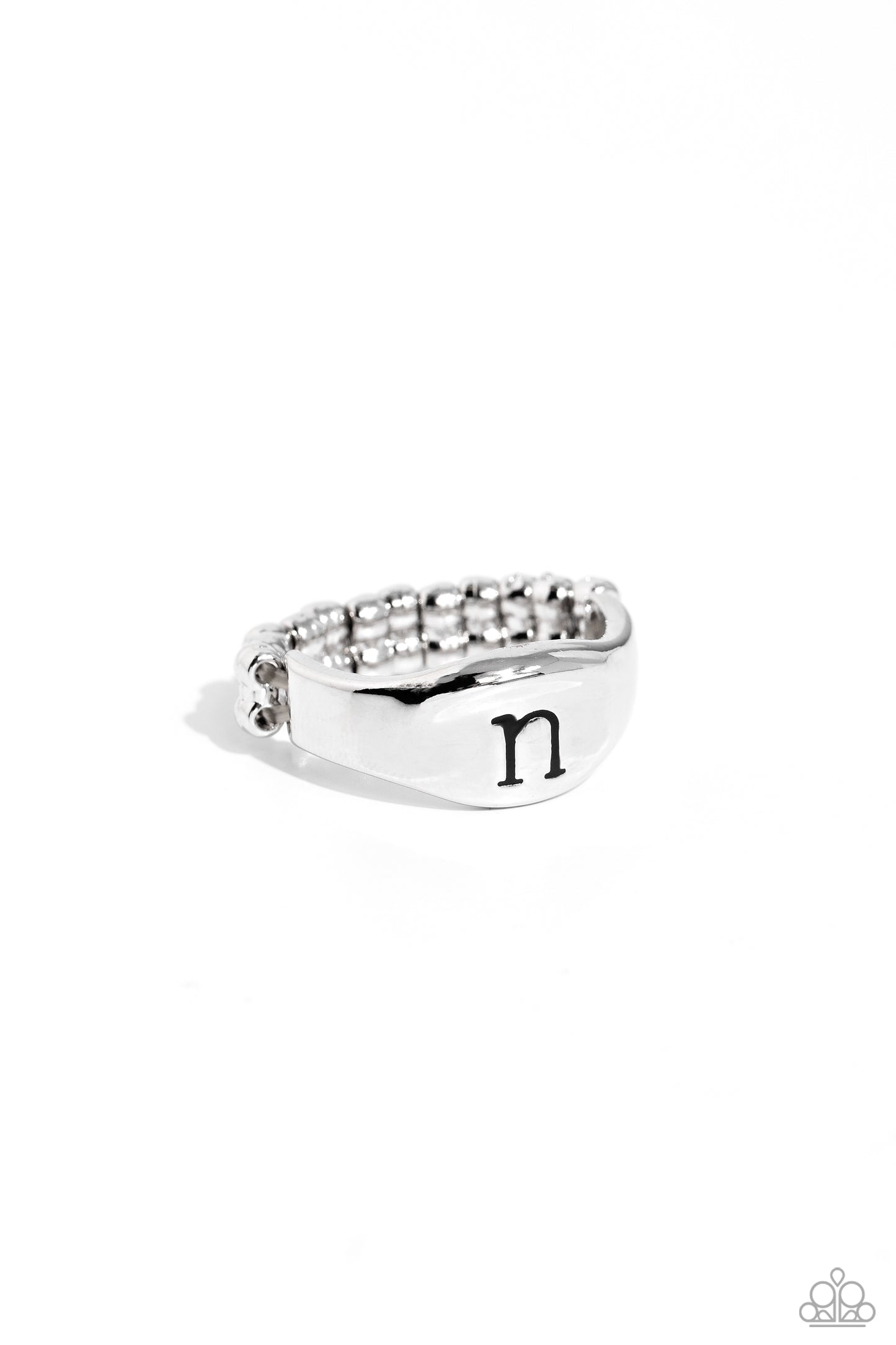 Monogram Memento - Silver - N Ring