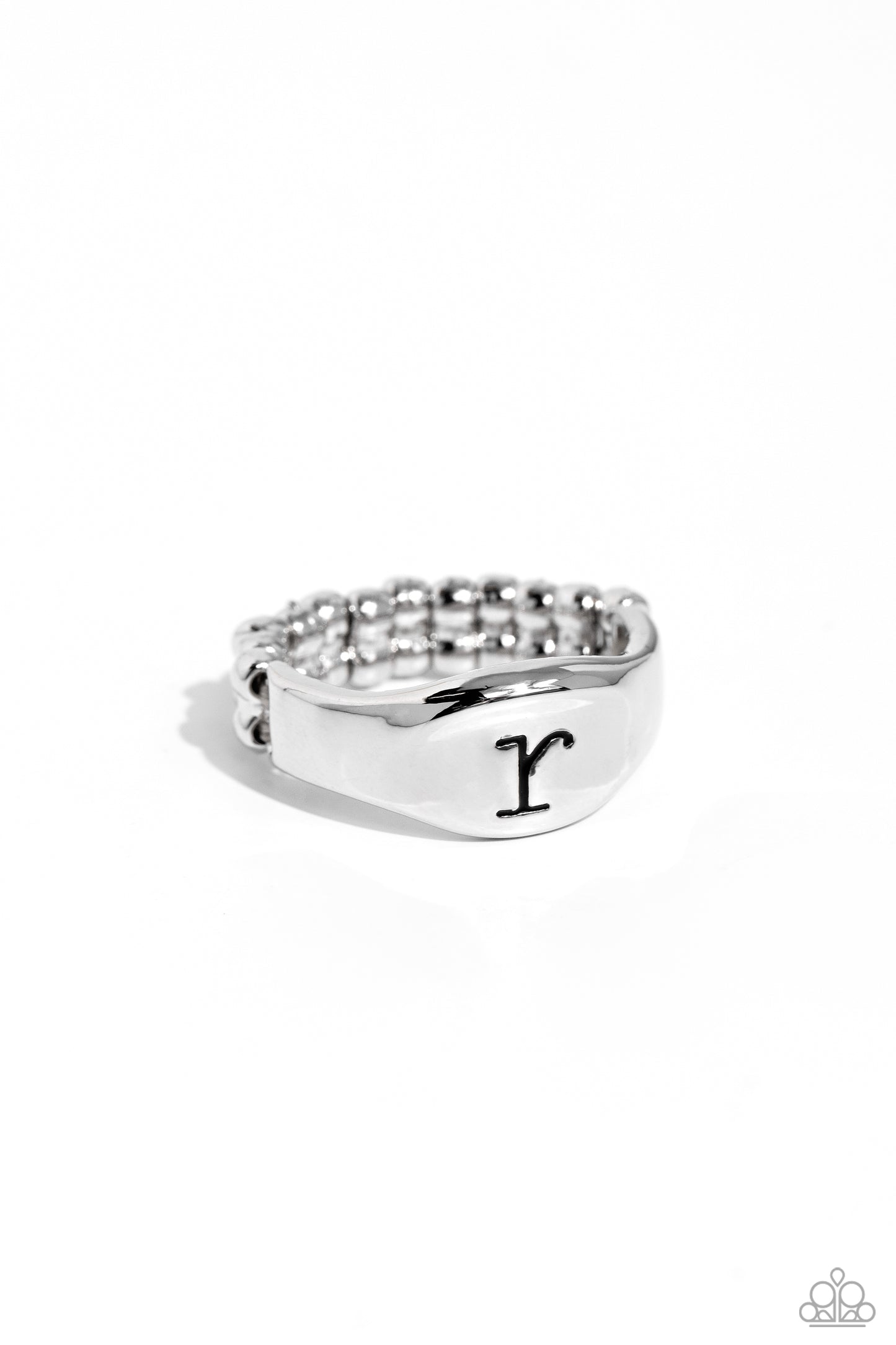 Monogram Memento - Silver - R Ring