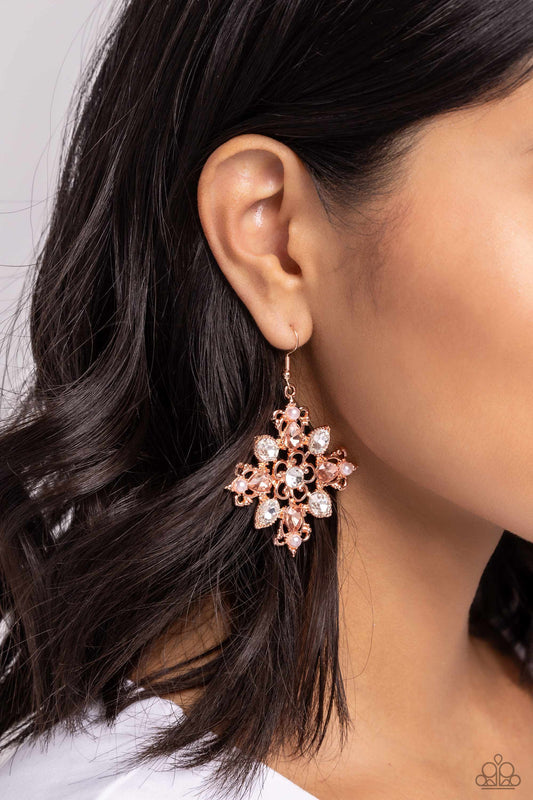 Fancy-Free Florals - Copper Earring