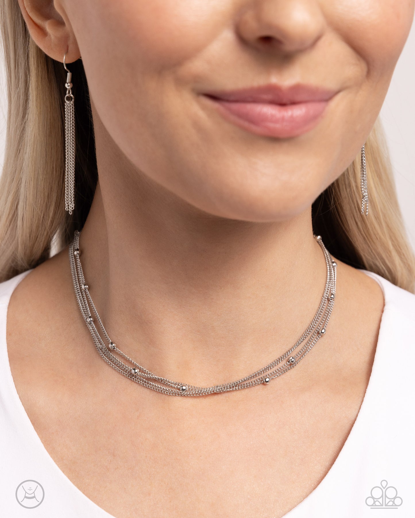 Satellite Strands - Silver Necklace