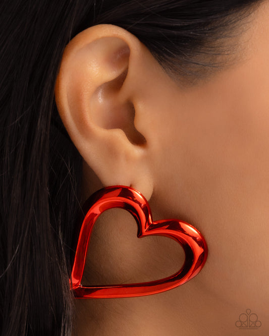 Admirable Acclaim - Red Earring