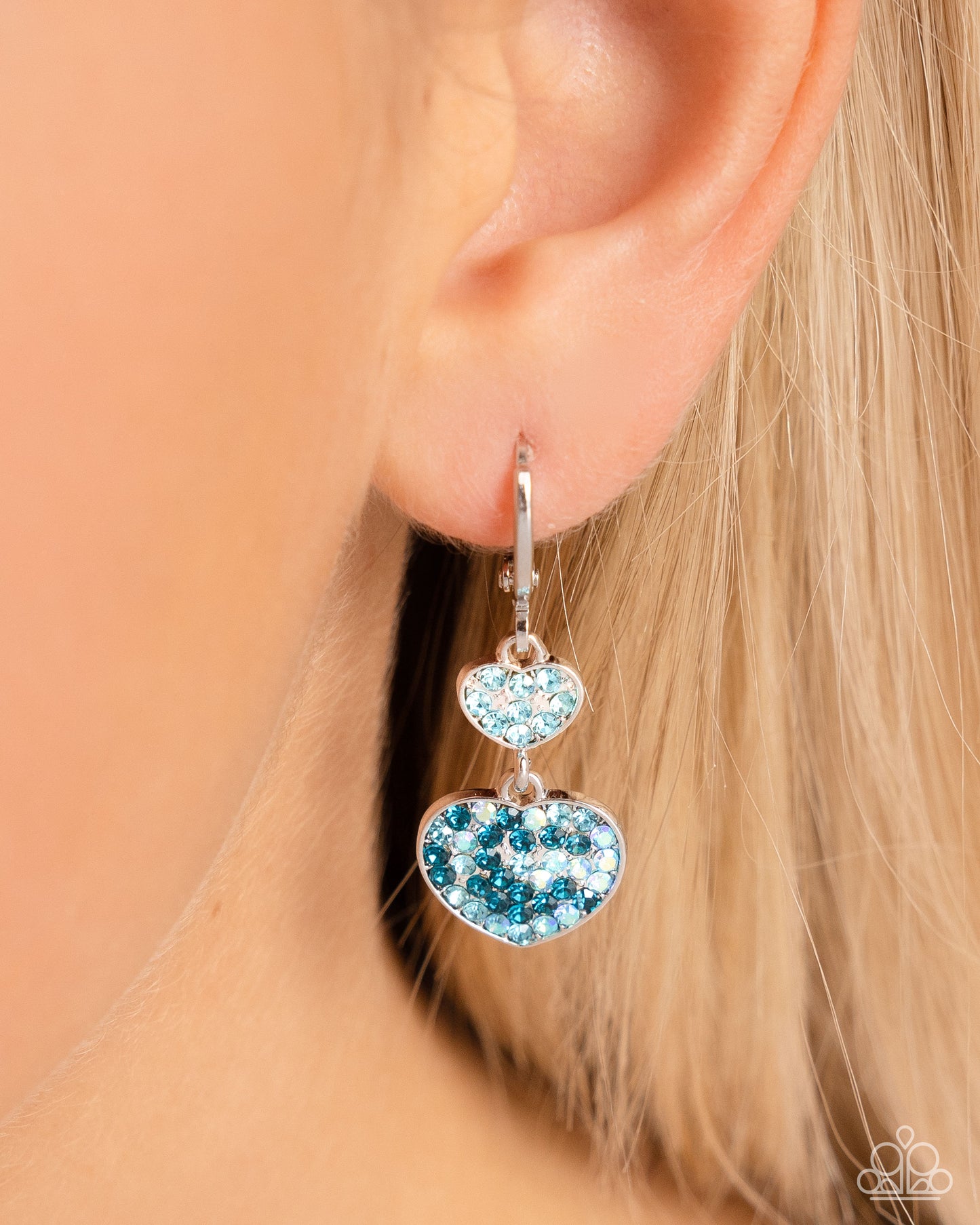 Delightful Valentines Day - Blue Earring