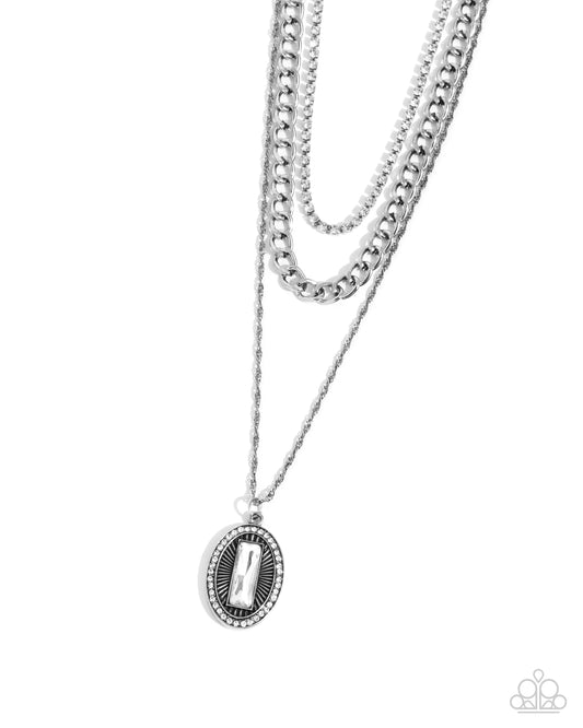 Edgy Empire - White Necklace