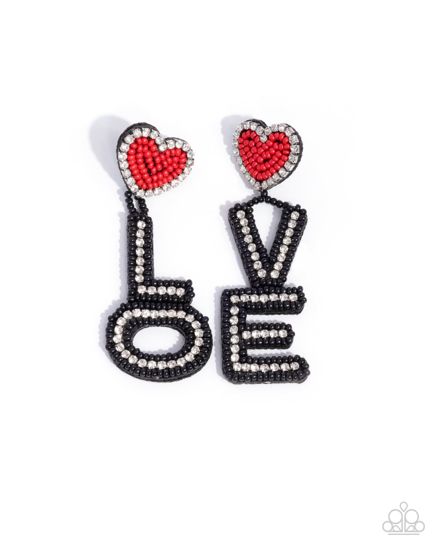 Visible Valentines - Black Earring