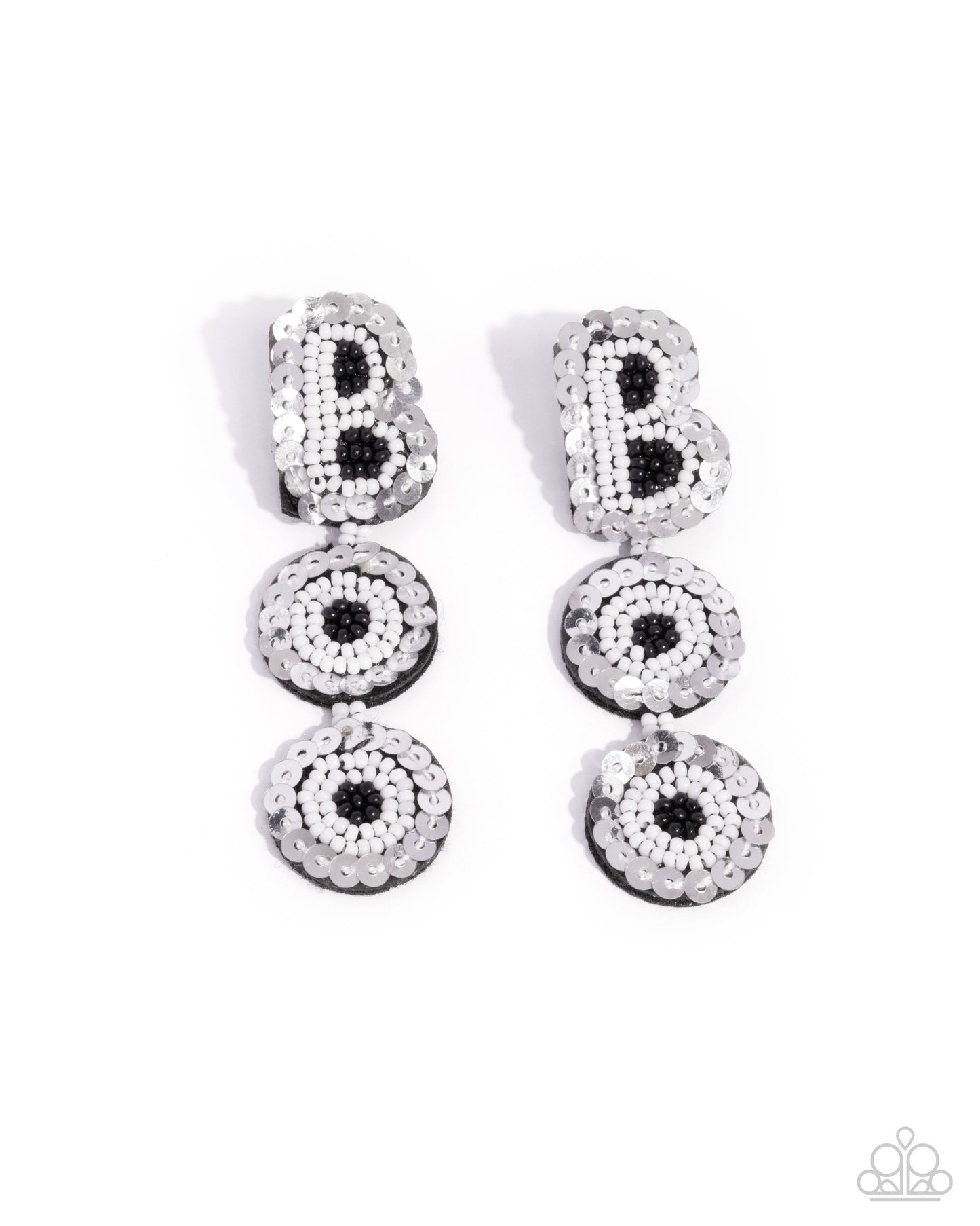 Halloween Bash - White Earring