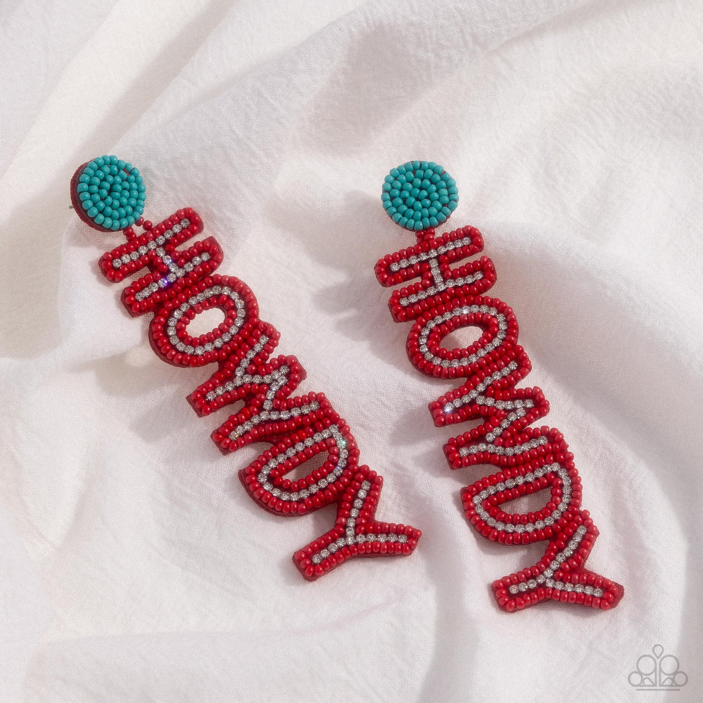 Howdy Headline - Red Earring