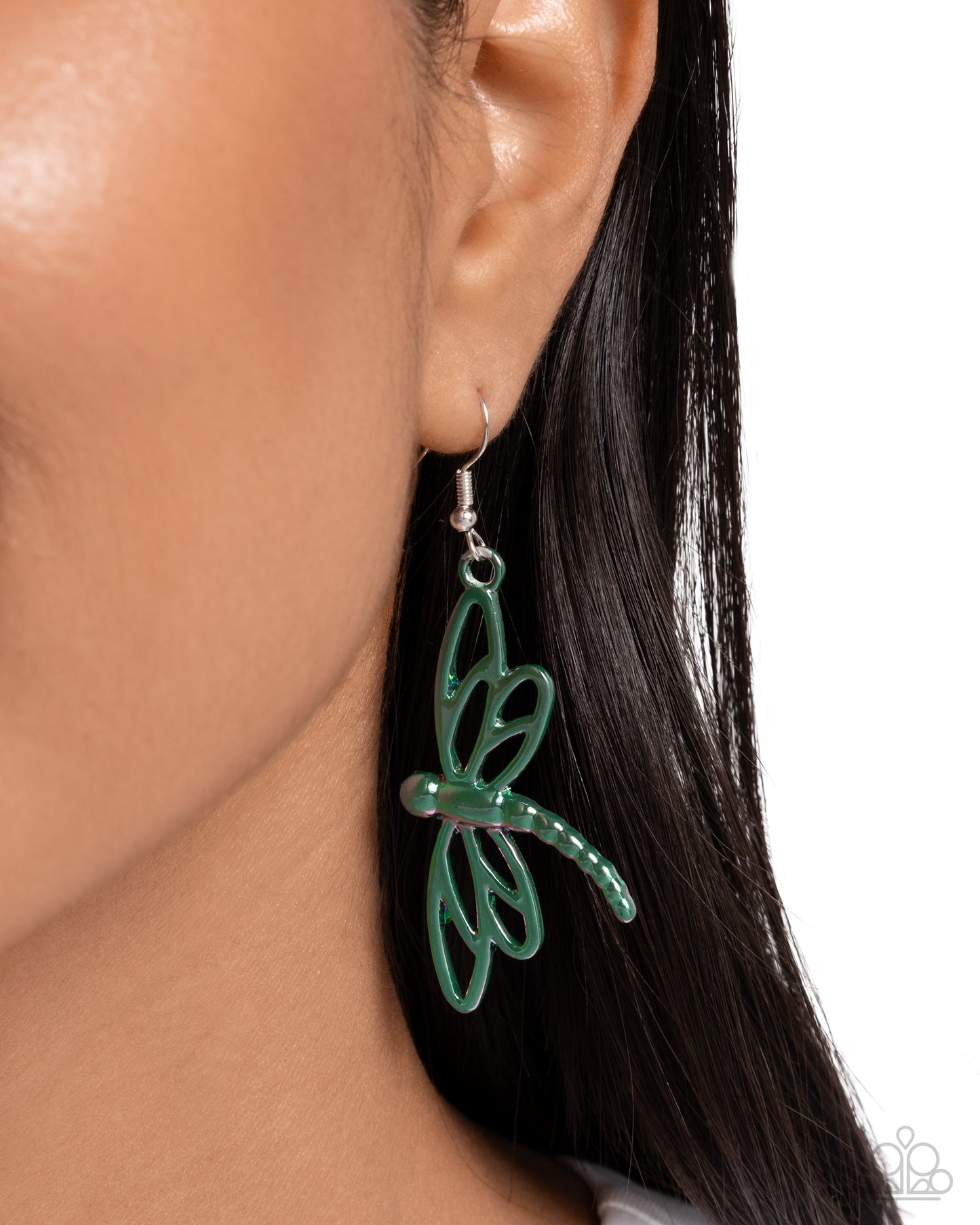 Dapper Dragonfly - Green Earring