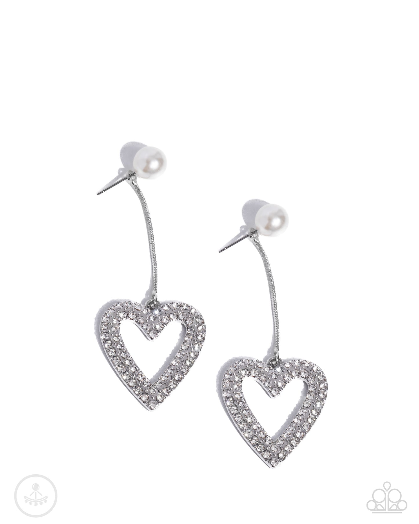 Valentines Vision - White Earring
