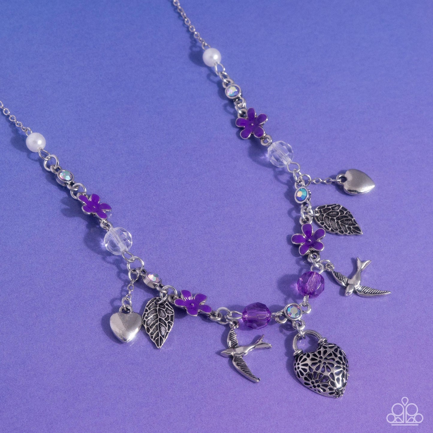 Flight of the Sparrow - Purple Necklace