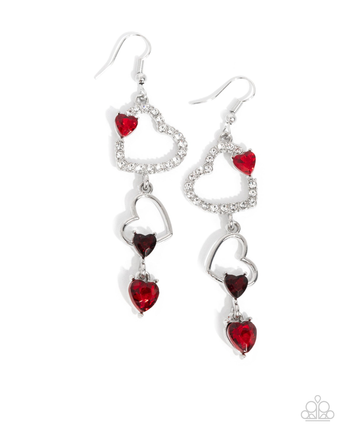 Courting Cascade - Red Earring