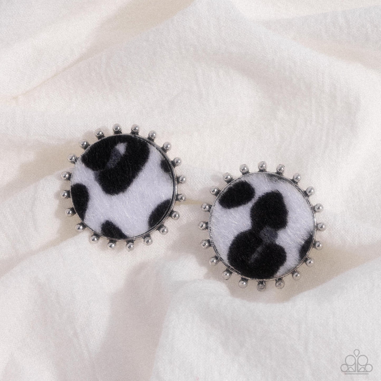 Cowhide Couture - Black Earring