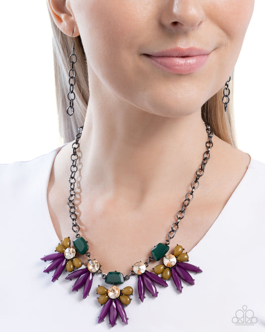 Folklore Flair - Purple Necklace