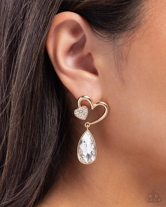 Coupling Up - Gold Earring