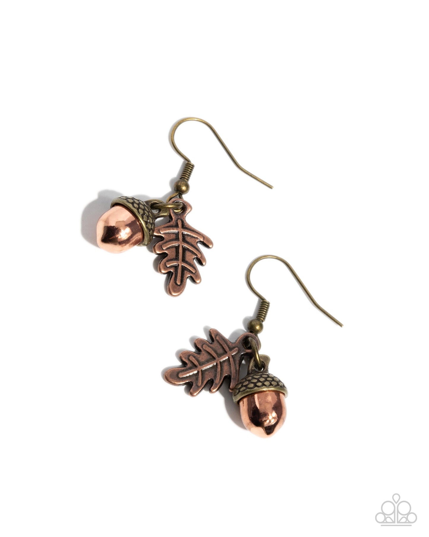 Acorn Antique - Brass Earring