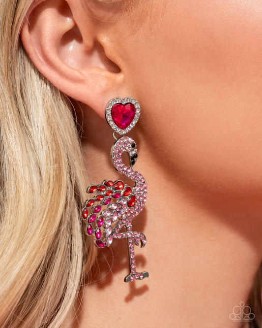 Flamingo Freestyle - Pink Earring