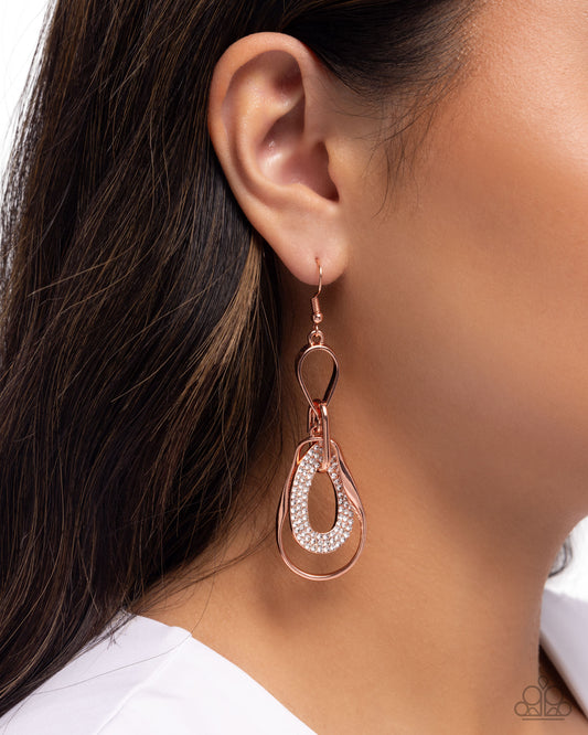 Teardrop Triumph - Copper Earring