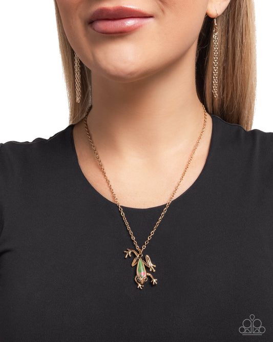 Flashy Tree Frog - Multi Necklace