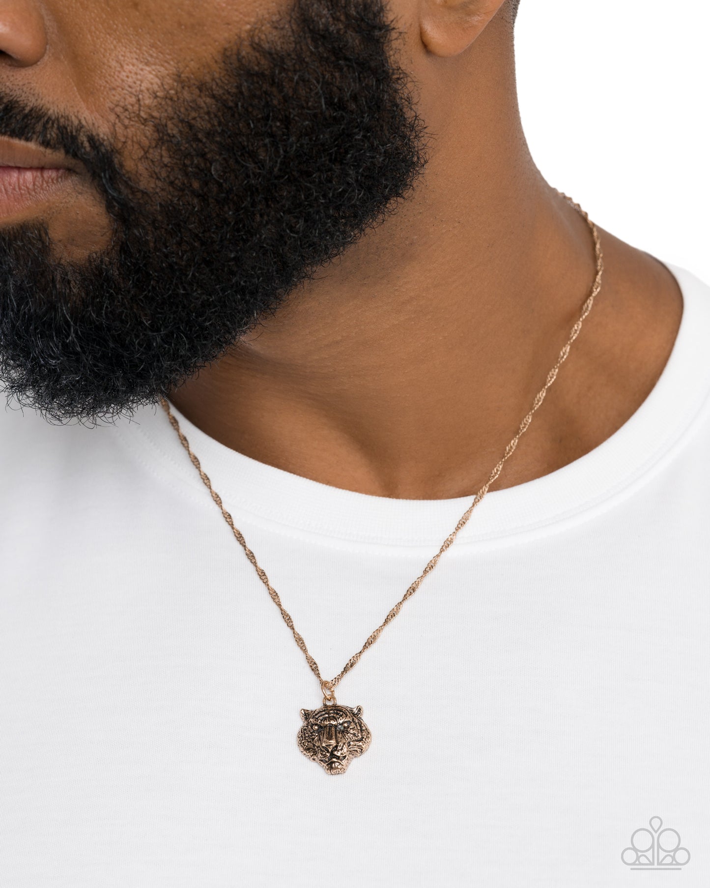 Tiger Timeline - Gold Necklace