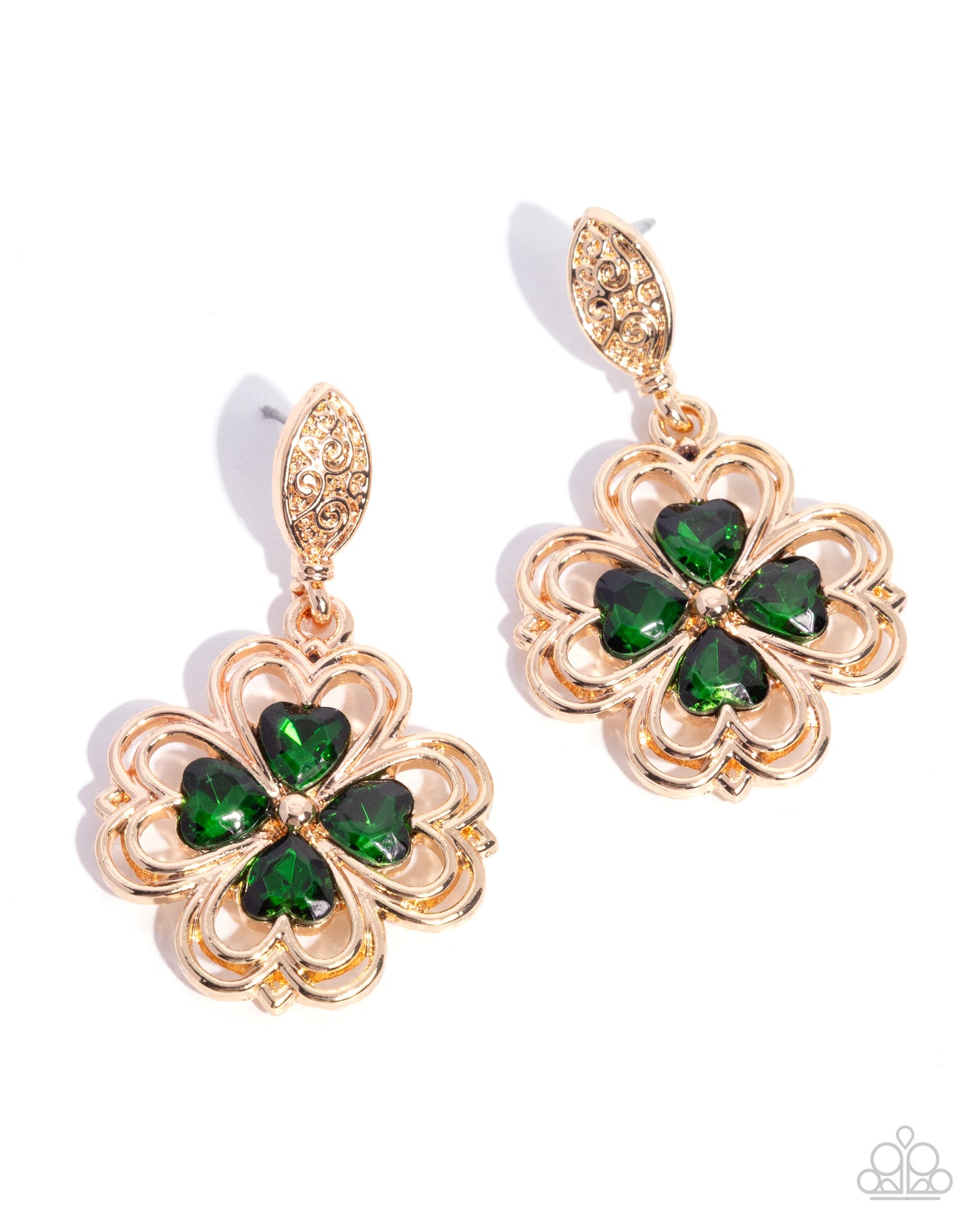 Casual Clover - Green Earring