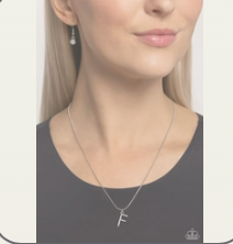 Letter of the Law - White - F Necklace