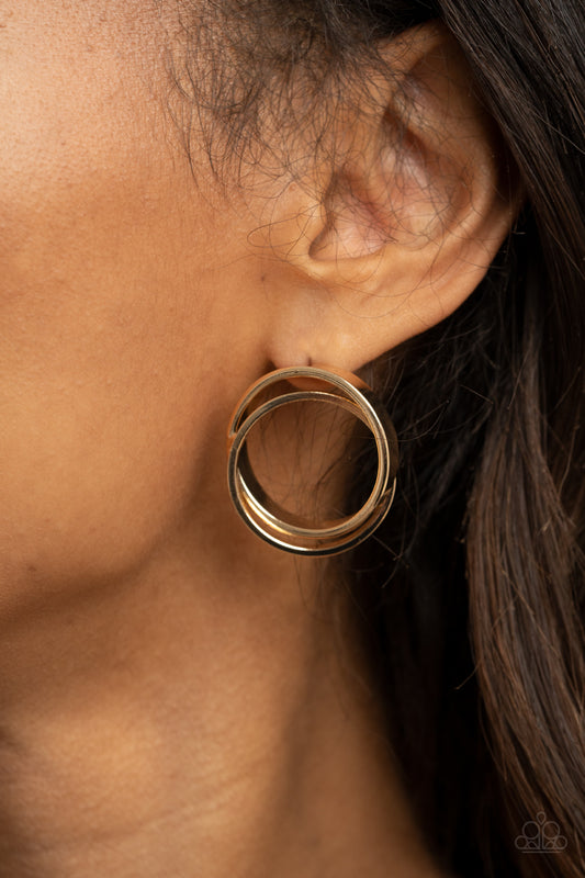 Always In The Loop - Gold Earring