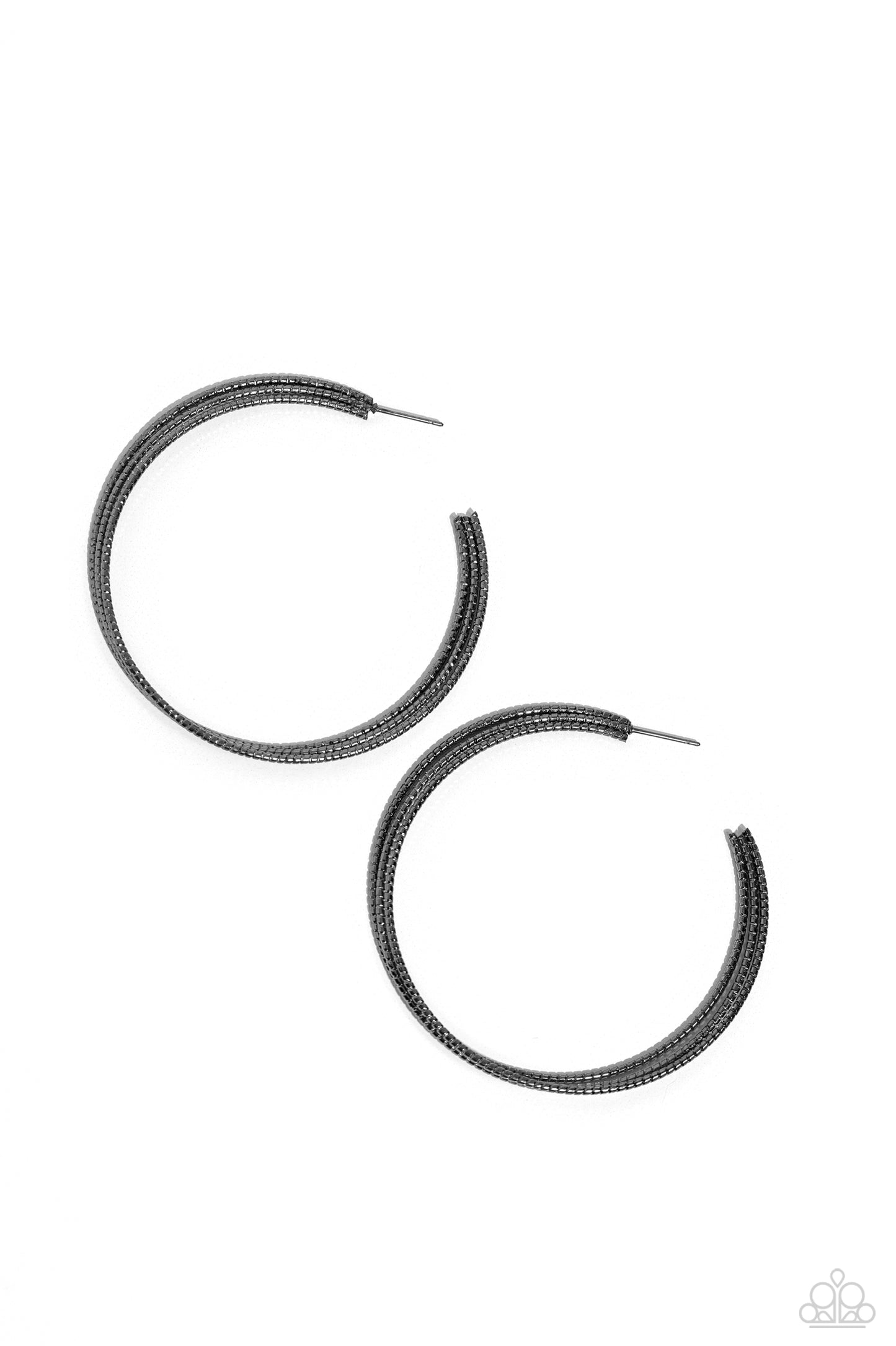 Candescent Curves - Black Earring