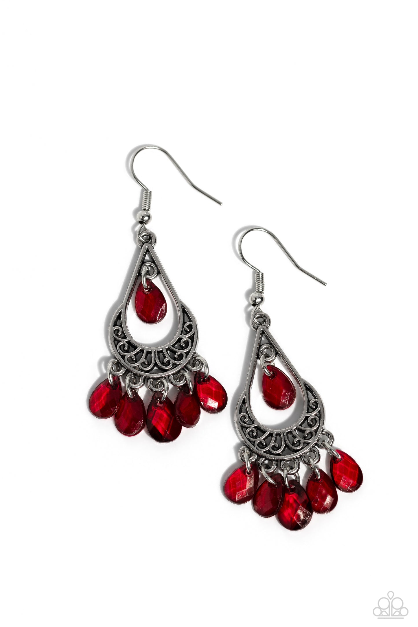 Beachside Ballroom - Red Earring