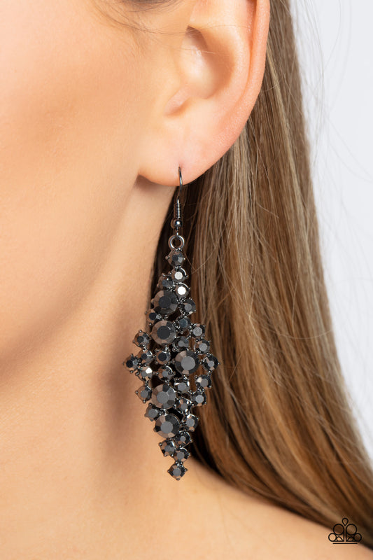 Celestial Comet - Black Earring