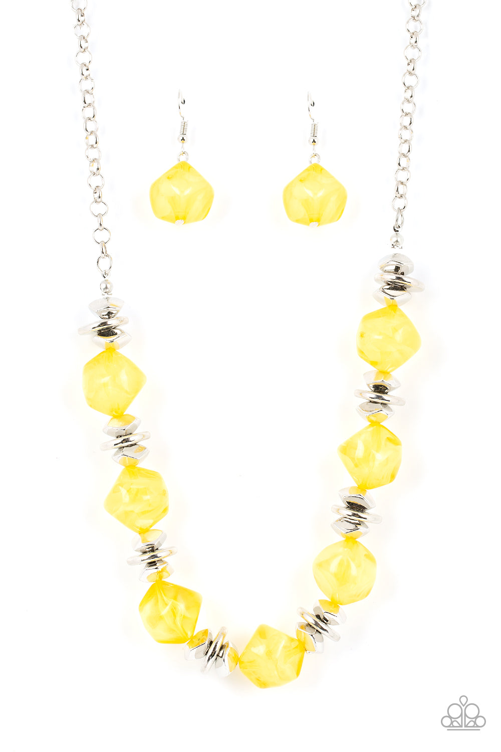 Island Ice - Yellow Necklace
