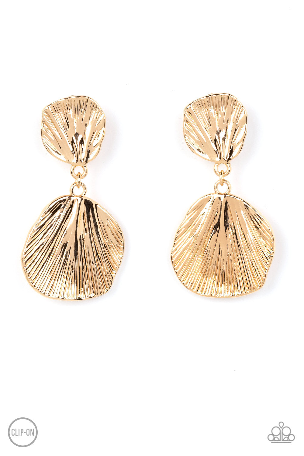 Metro Mermaid - Gold Earring clip-on