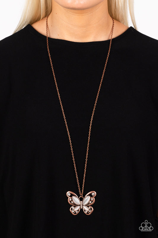 Wings Of Whimsy - Copper Necklace