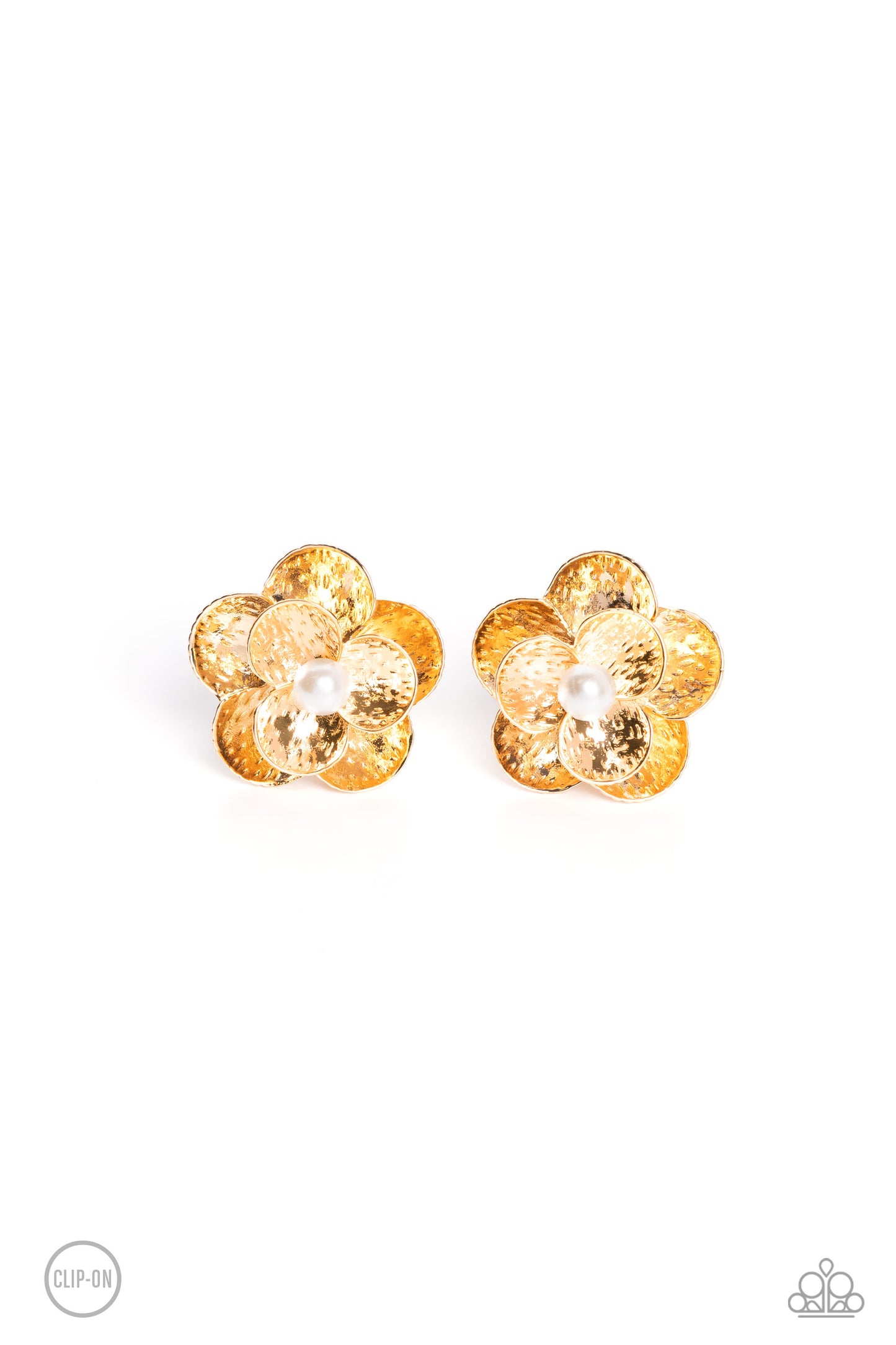 Miami Magic - Gold Earring clip on