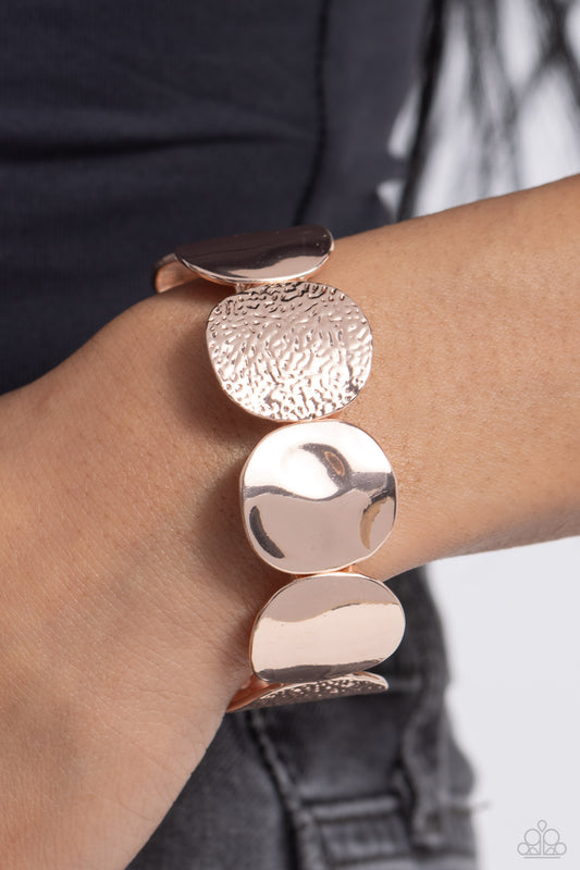 Rippling Record - Rose Gold Bracelet