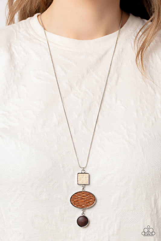 Walk the TWINE - Brown Necklace