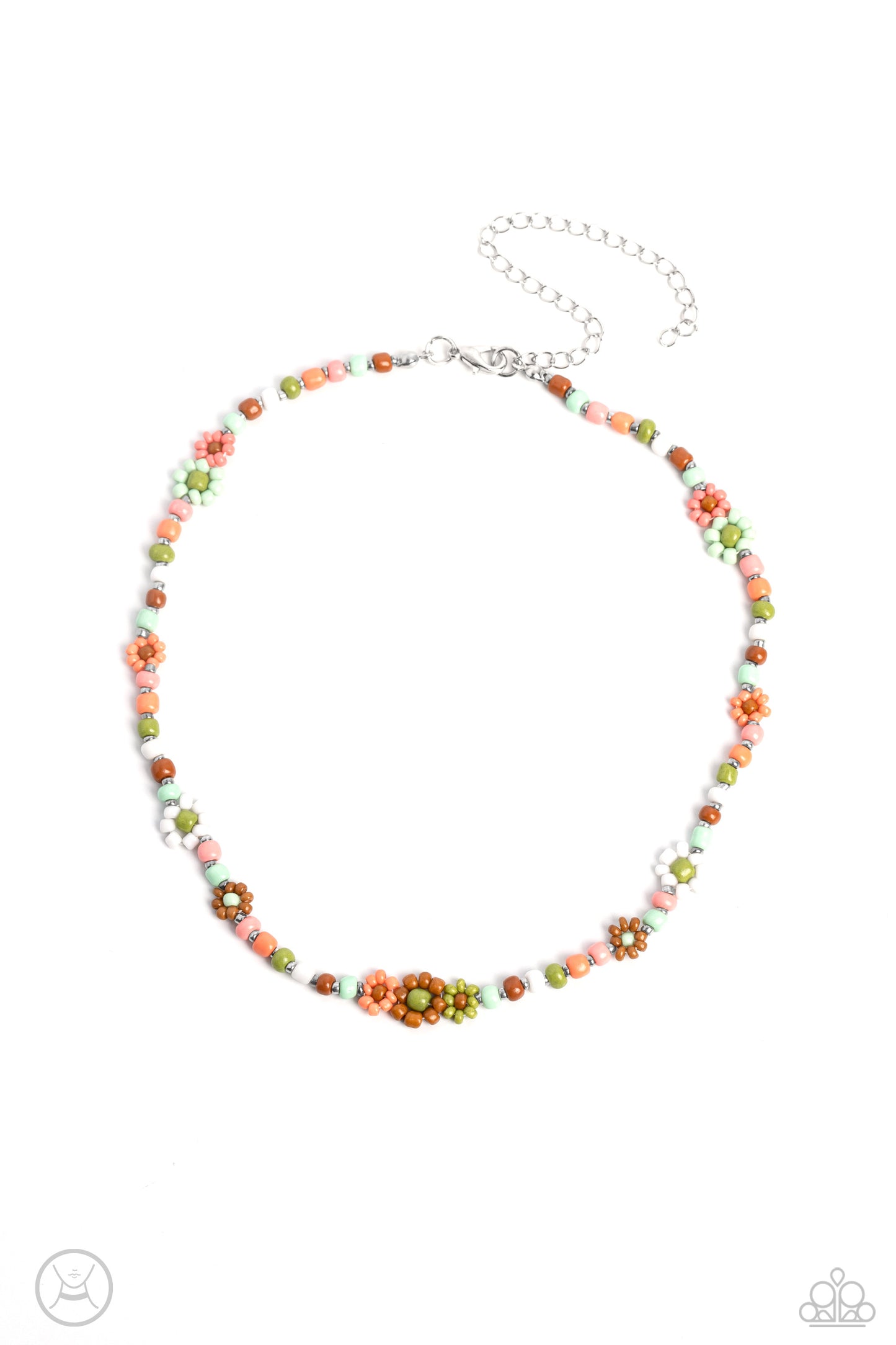 Flower Child Flair - Multi GR/MT Necklace