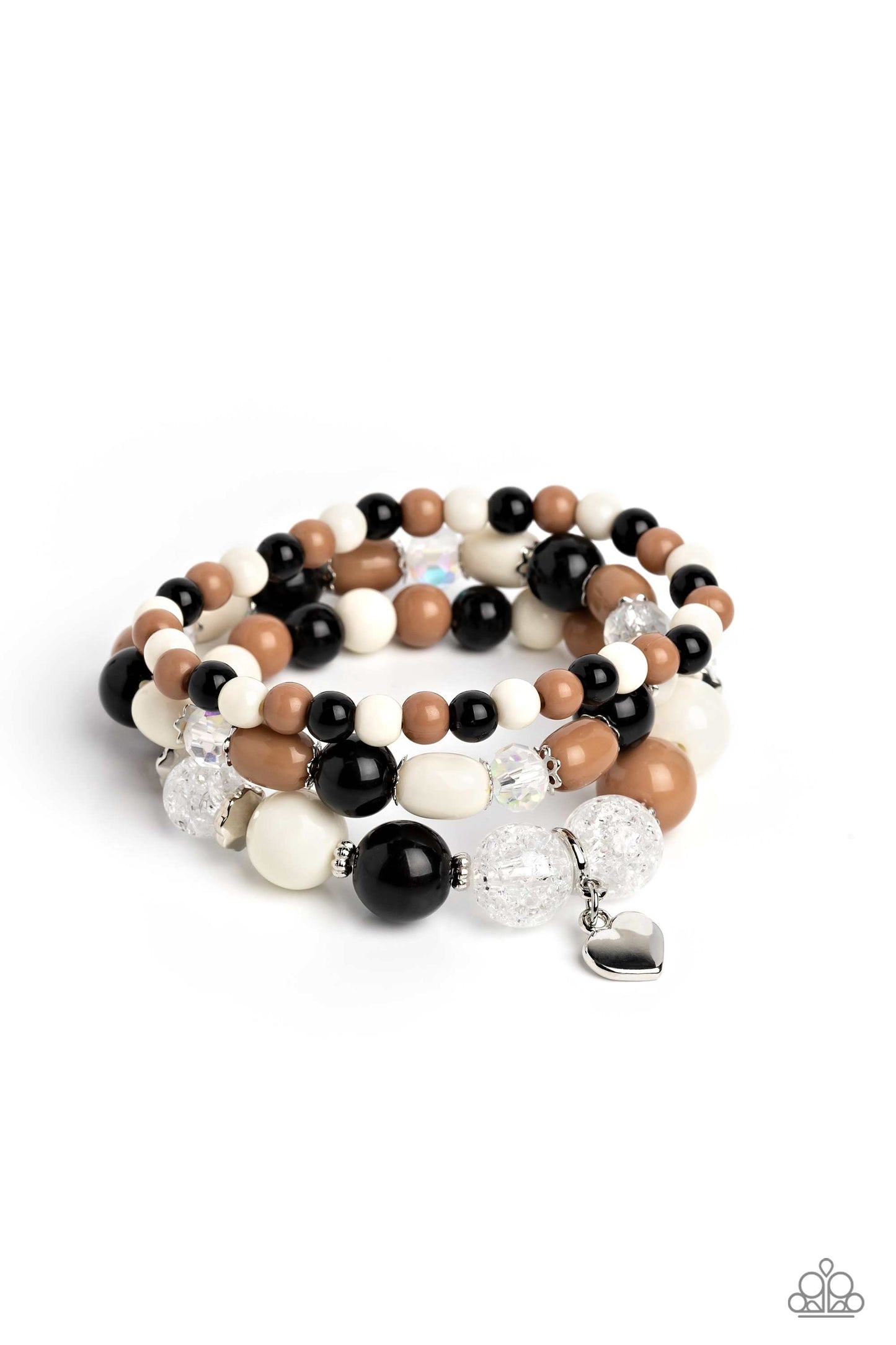 Heartfelt Haven - Brown Bracelet